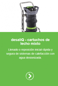 Servicio de llenado con agua desmineralizada